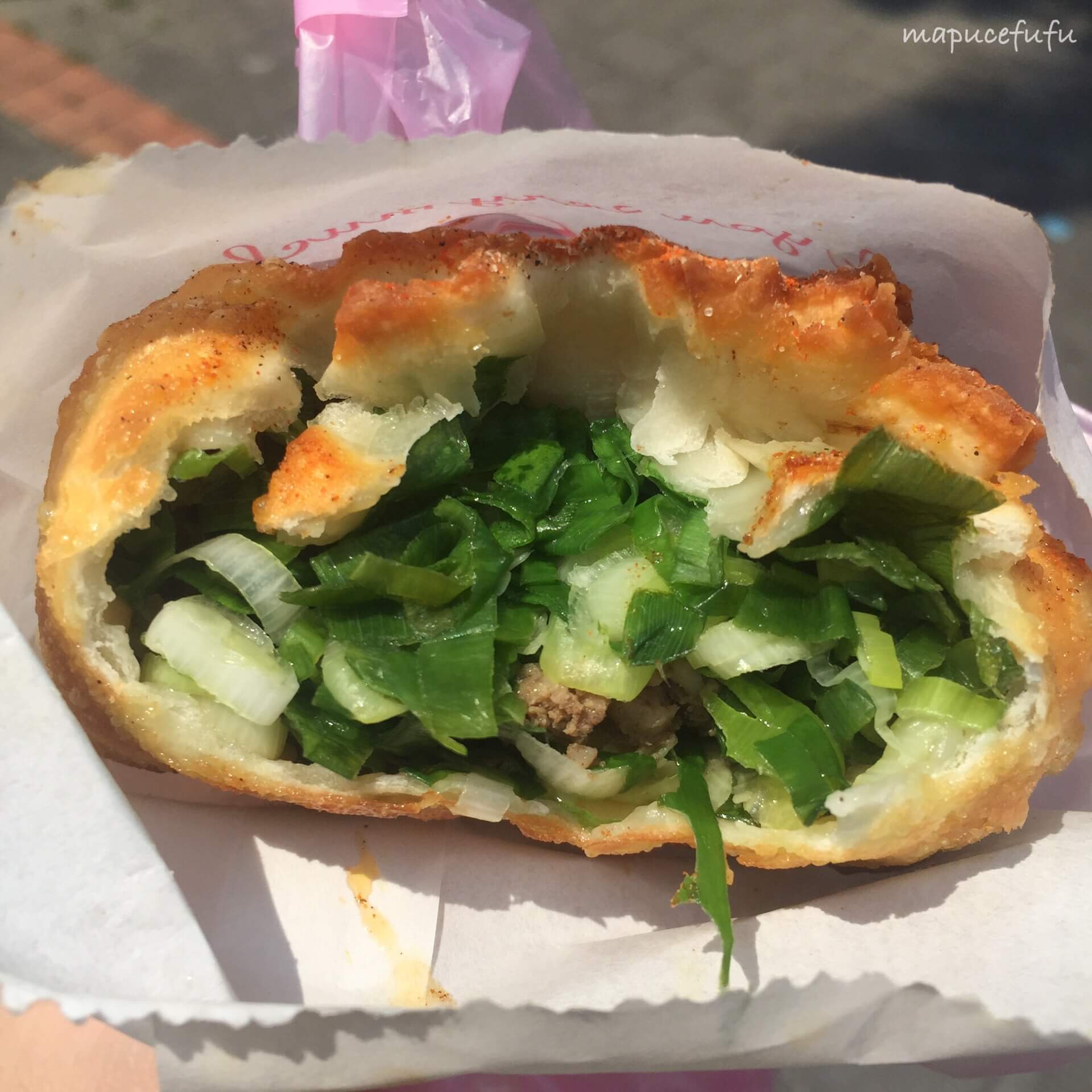 李氏三星蔥餡餅。（圖／吐司客拍攝）